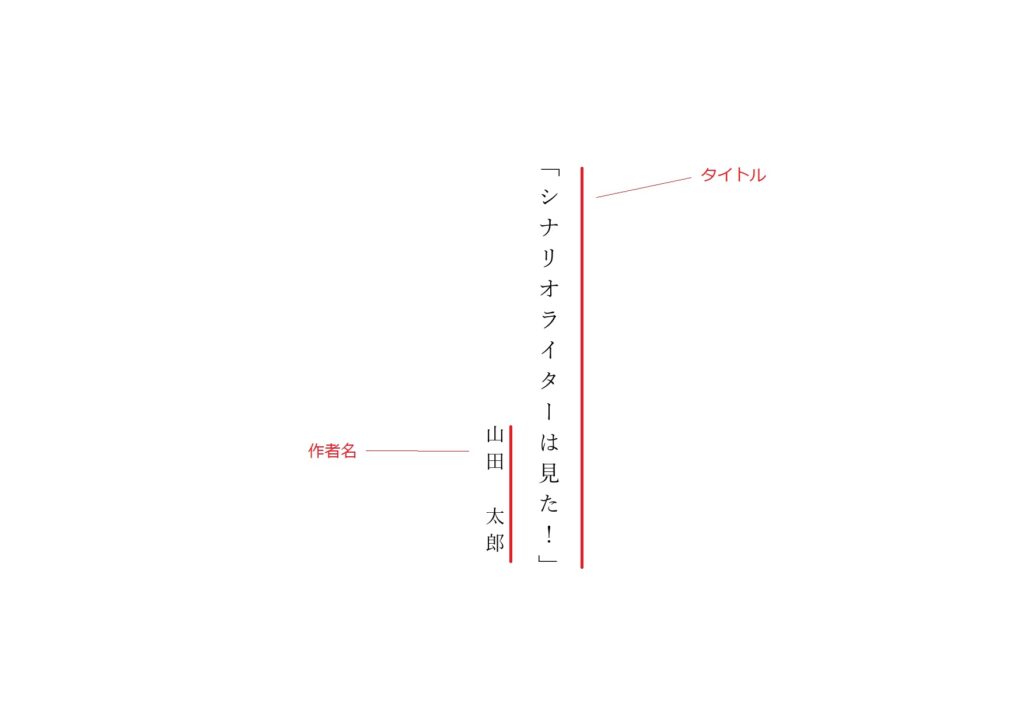 3分で読破 シナリオの書き方 書式編 創作の道具箱 物語作りのお役立ち情報